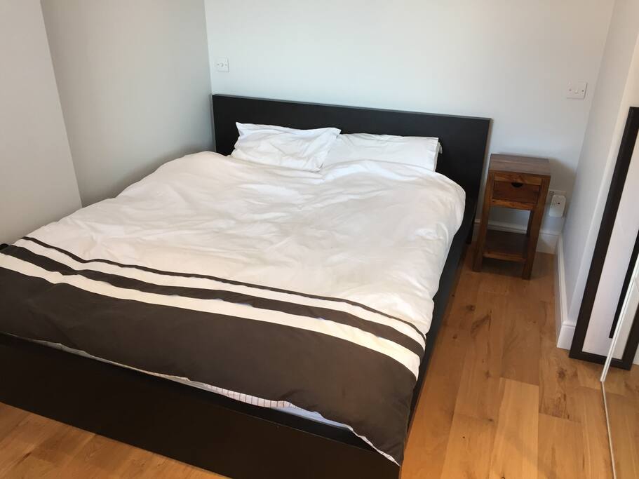 Bedroom 1 - Large double bed, very clean and modern.