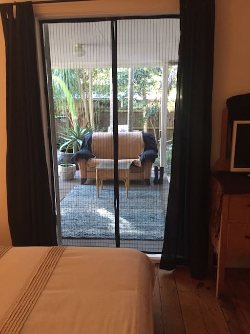 Own entrance and outside sitting area