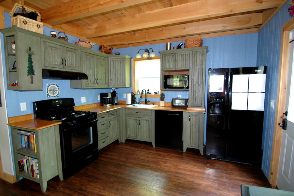 Modern appliances and fully stocked kitchen