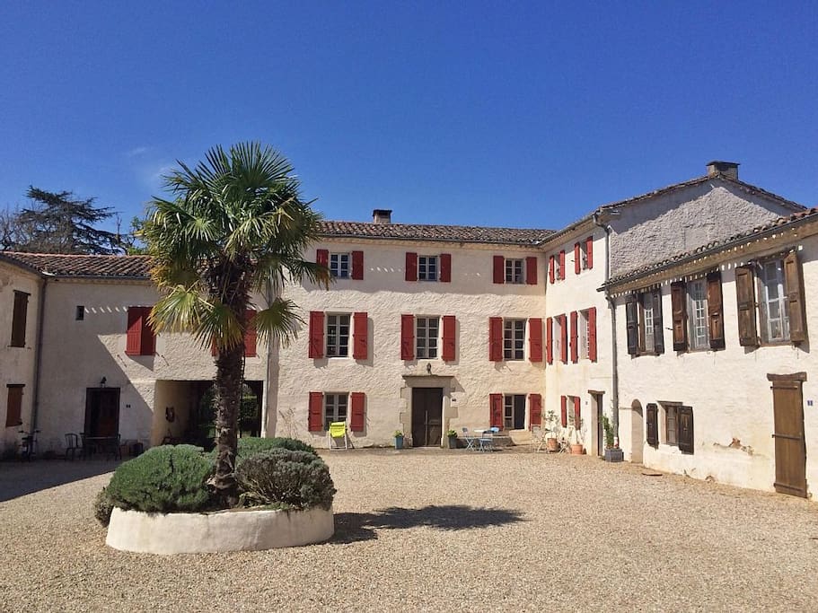 Shared courtyard and front of the house
