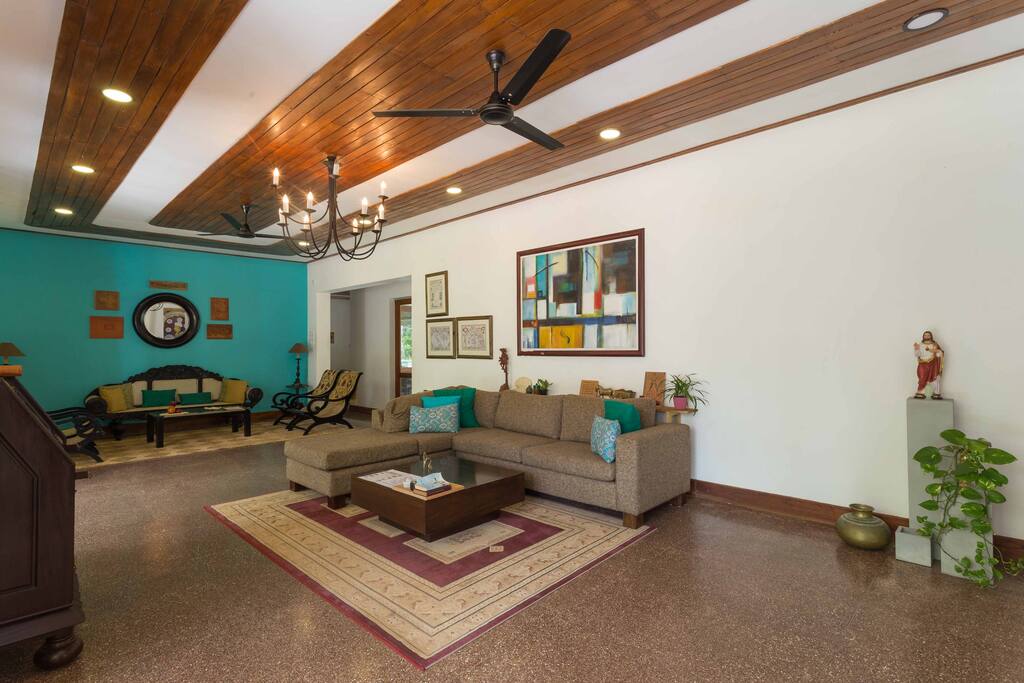 Living area@villavelmarie ayurveda Resort Sri Lanka