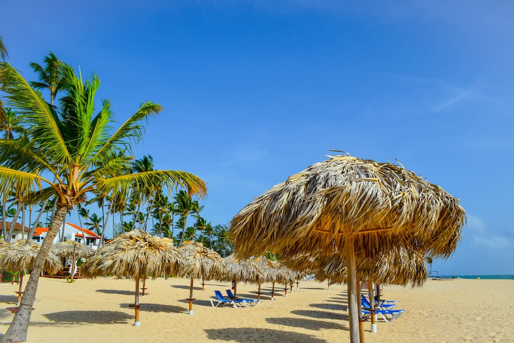Punta Cana, Bavaro - the private, white sand beach of our residence