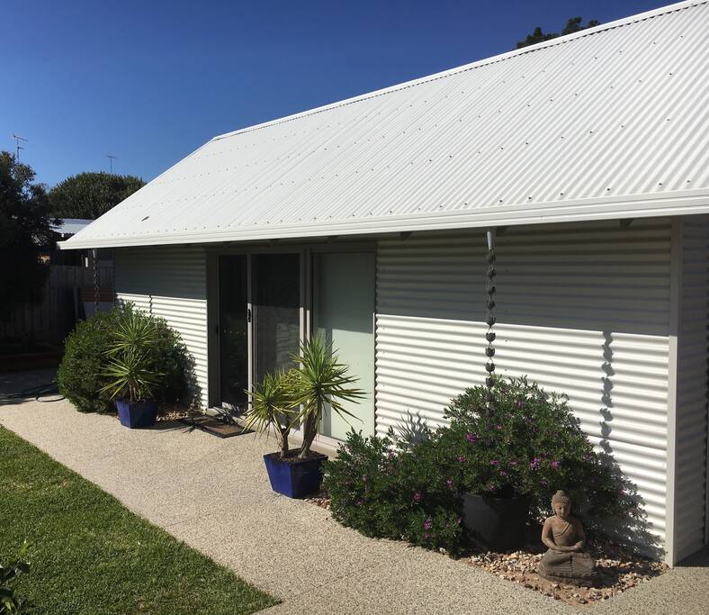 Studio is located in the garden