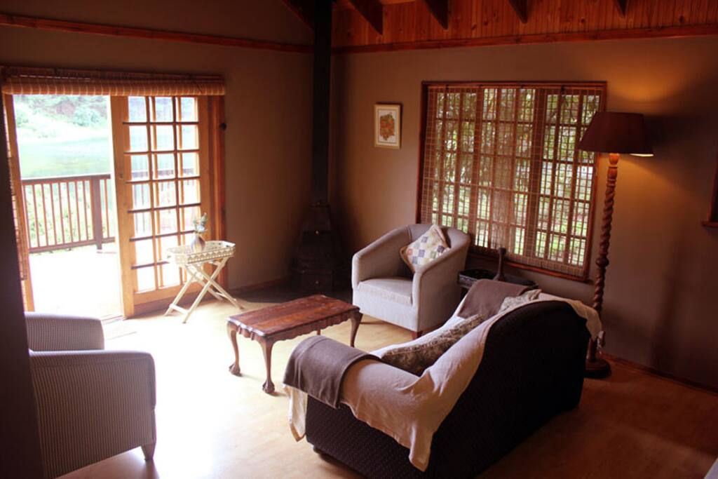 Lounge with fireplace