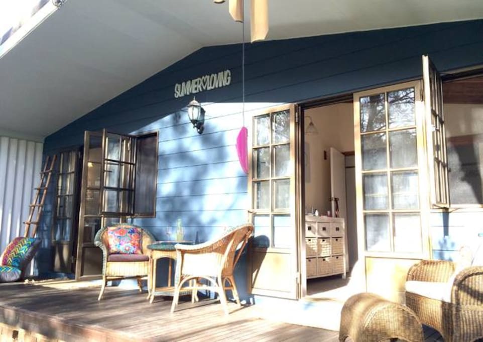 Front deck - perfect for watching the world go by