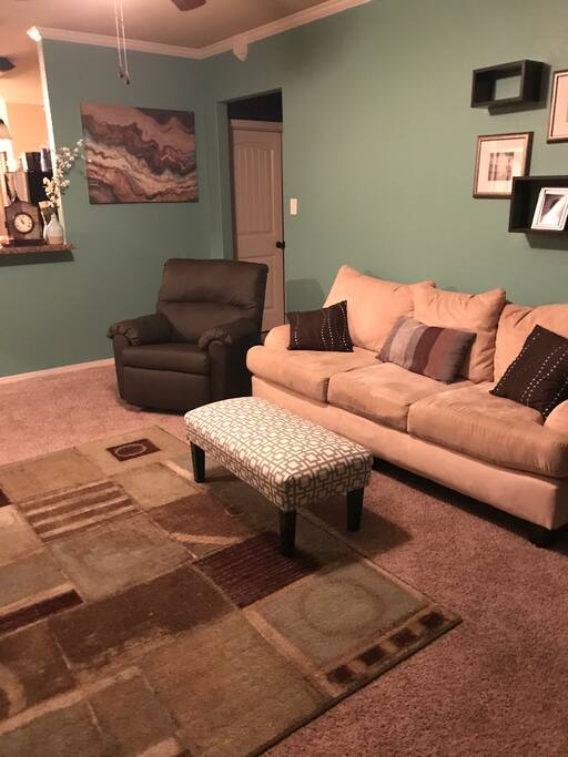 Living room view from front door