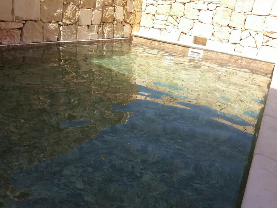 the pool with a very close to real appearance of the beach