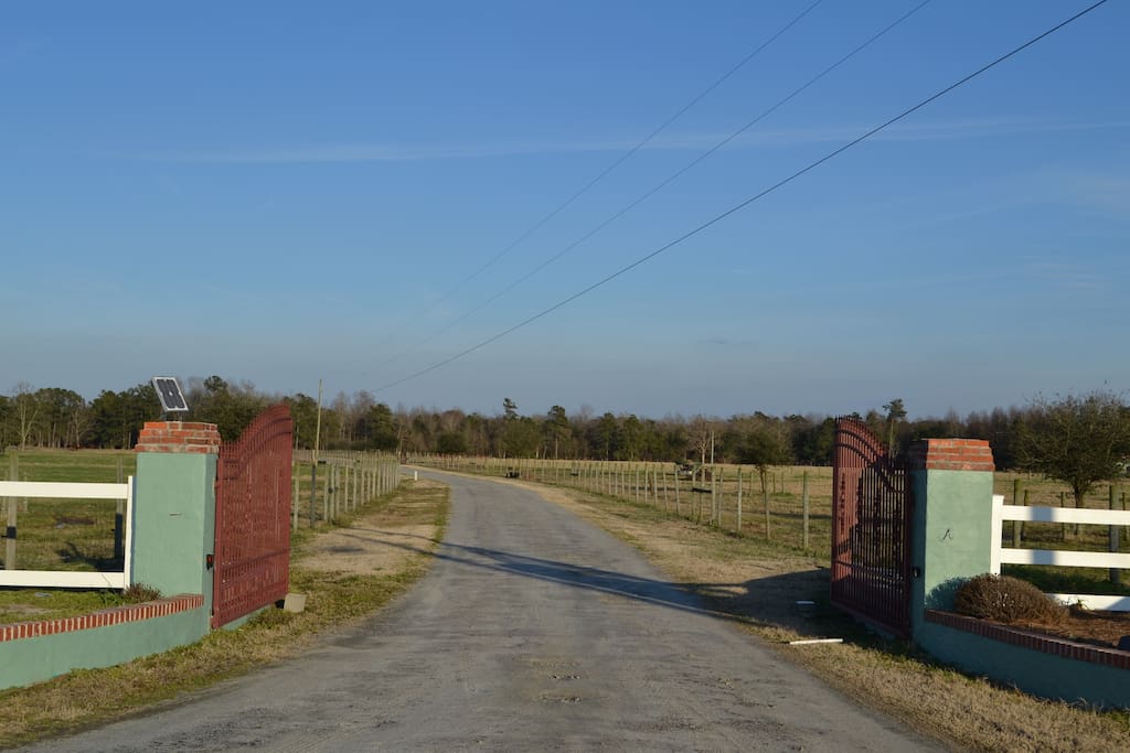 Entrance to the Red Angus Ranch