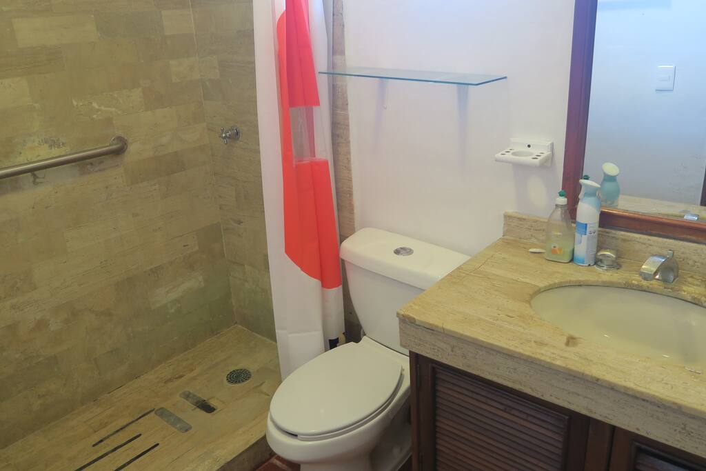 The Bathroom which is shared.
