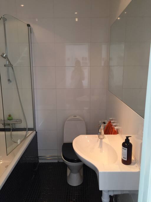 Badrum på mellanvåningen