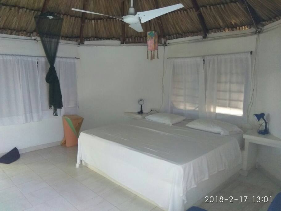 King bed bungalow with bathroom