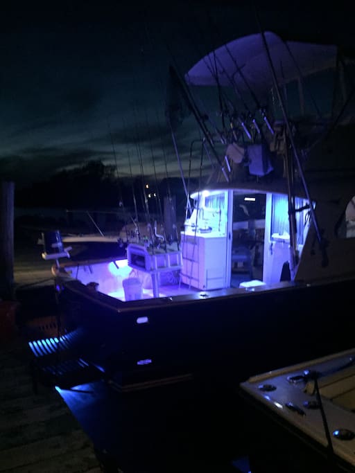 All lit up w/Blue Underwater Lights