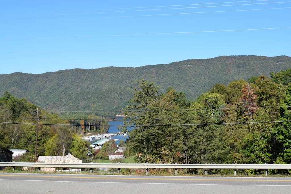 View of Watauga Lake & Fish Springs Marina from Cottage