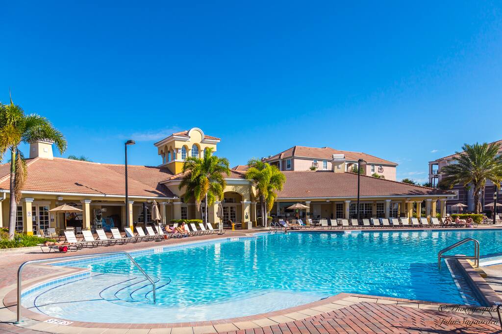 Sparkling resort pool