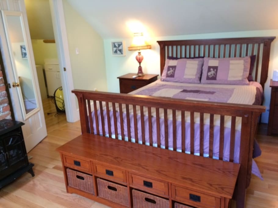 Spacious room with plenty of storage