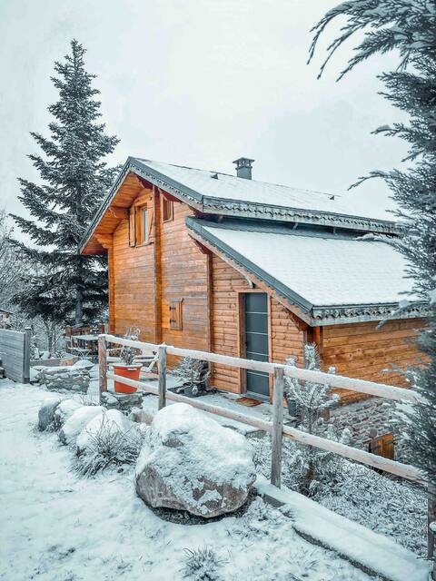 Wooden chalet 4/5 pers - Near slopes - Skiroom
