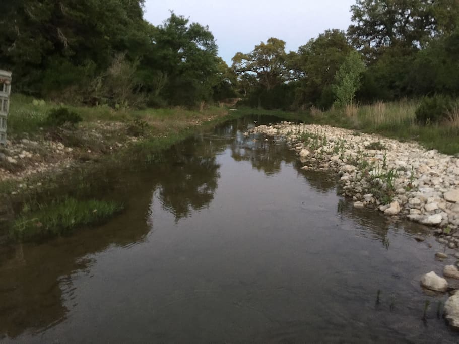 Other side of Slaughter Creek as you enter the house