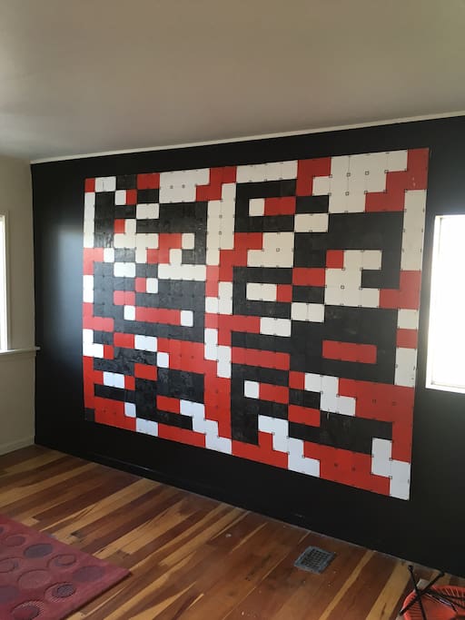 Indigenous Art in the Mud Room / Foyer area