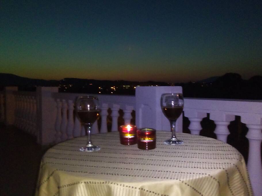 Enjoy the night at your balcony!
