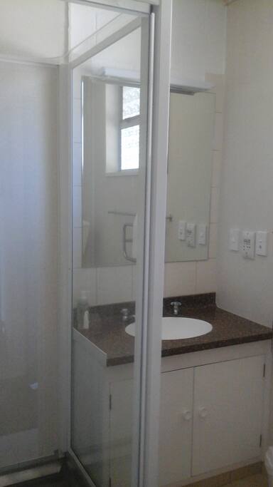 new shower and bathroom