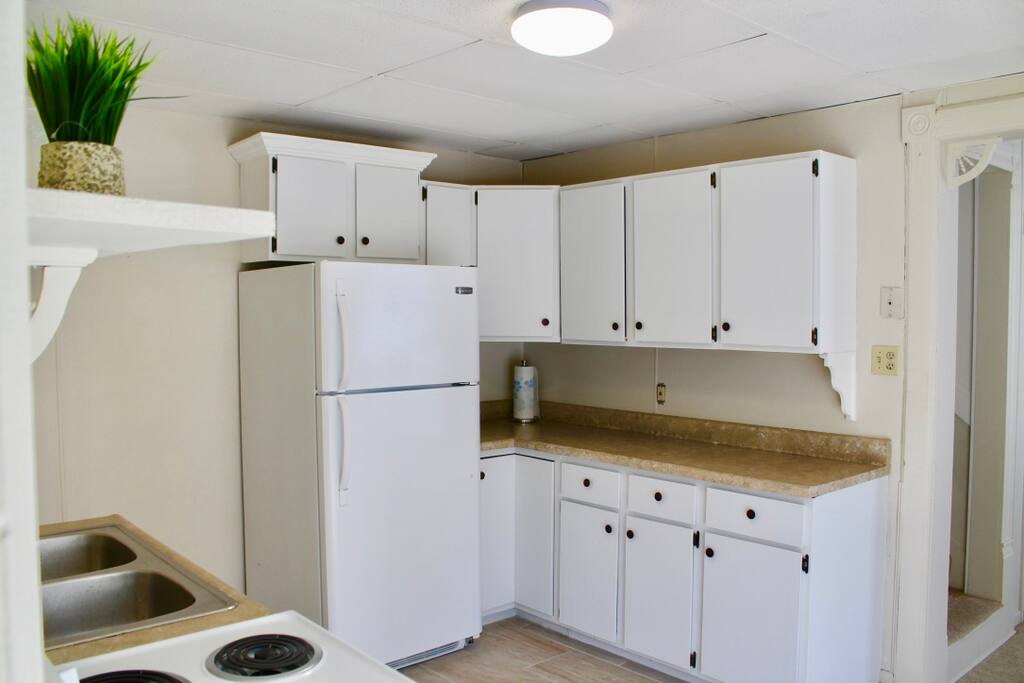 Fully stocked kitchen