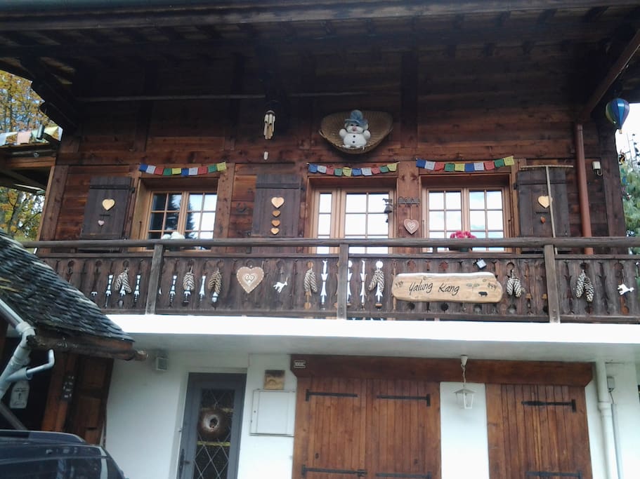 Façade arrivée chalet