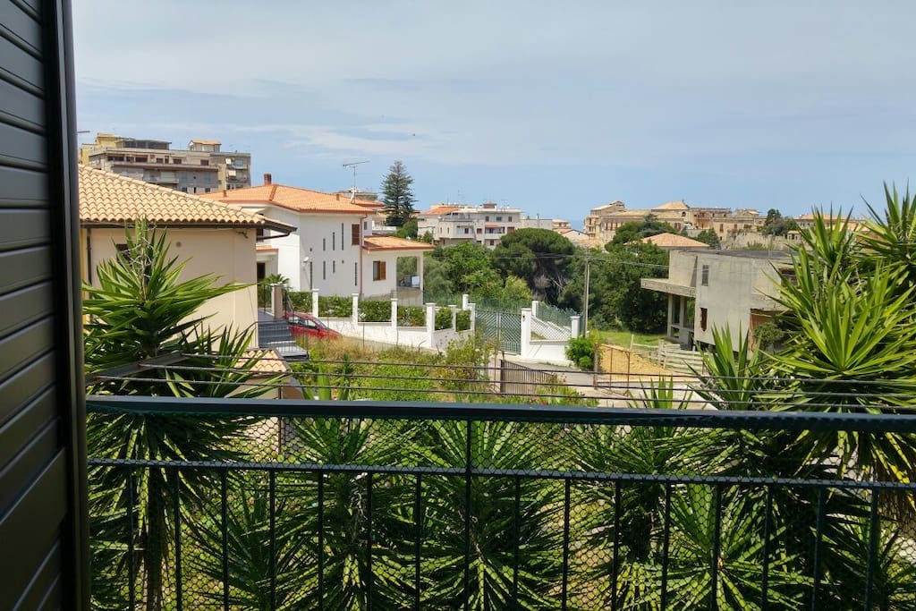Aussicht vom Küchenbalkon auf Tropea Zentrum