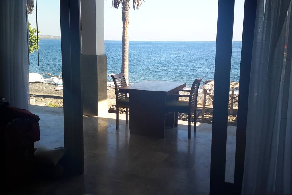 Beach room terrace.