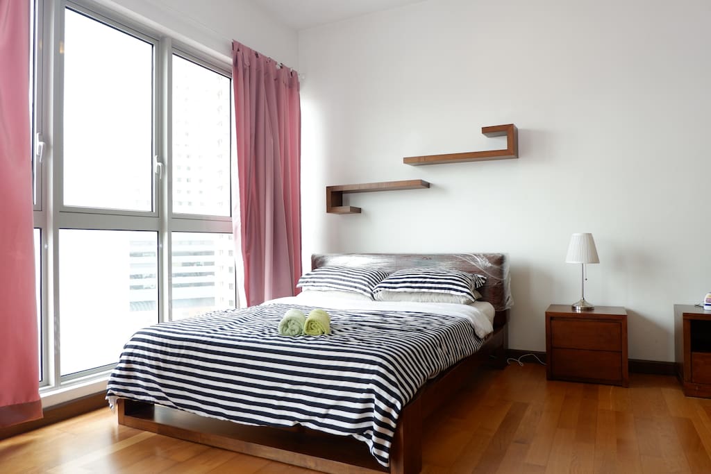Comfortable bed for two