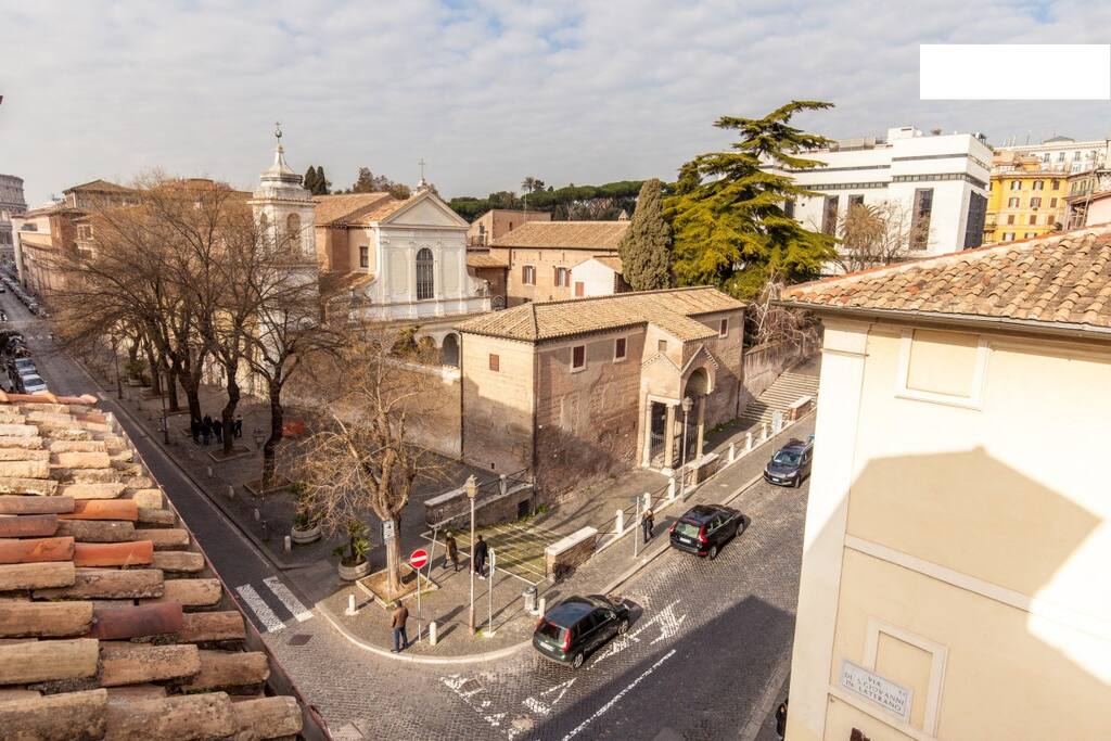 Vue from the windows, vista dalla finestra della camera da pranzo