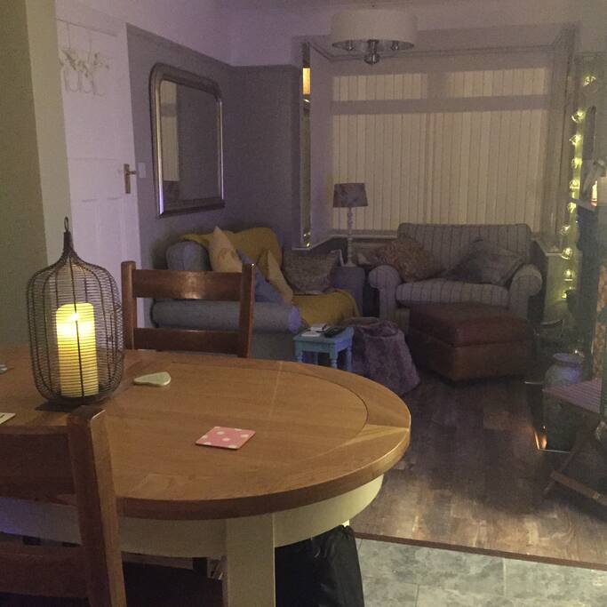 Cosy living room with tv