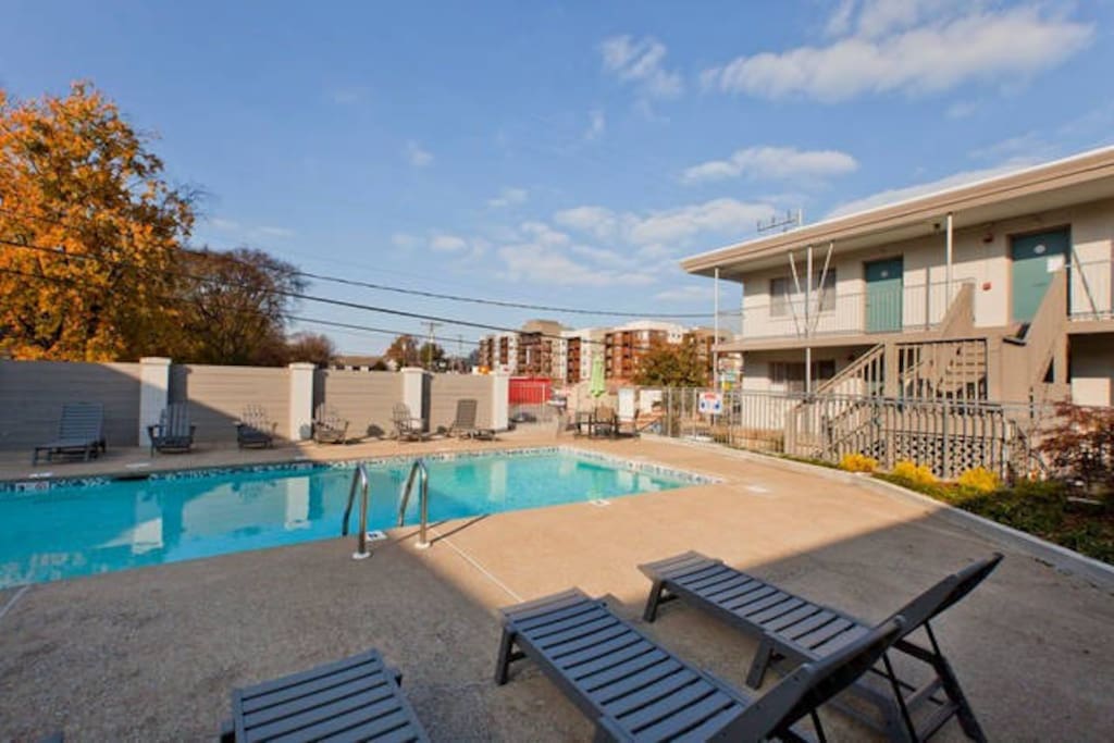 The pool is just outside your door! Hangout and relax! Pool is open seasonally - roughly Memorial weekend thru September.