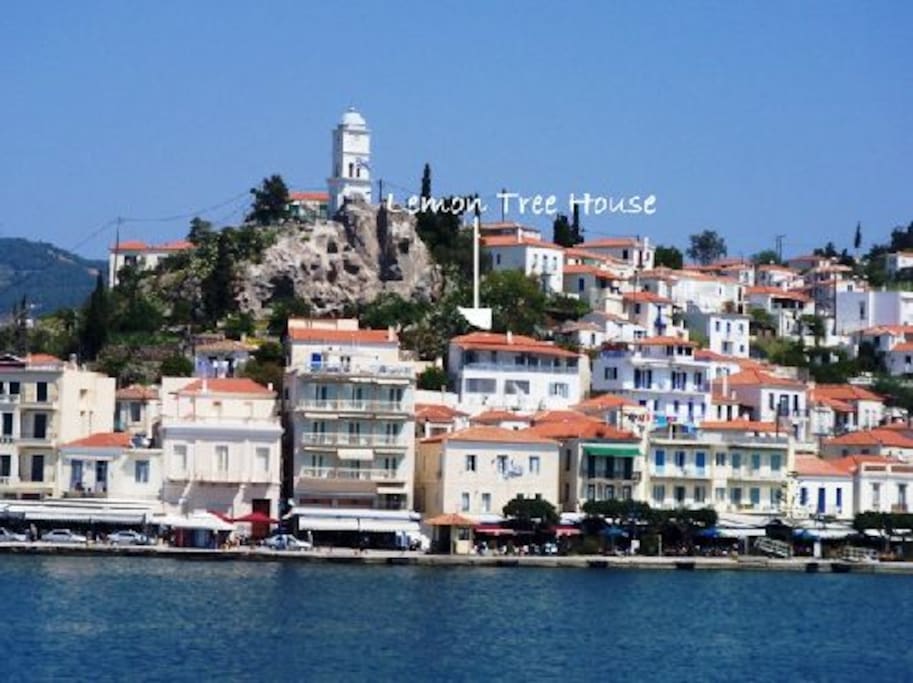 Poros Island and Lemon Tree House