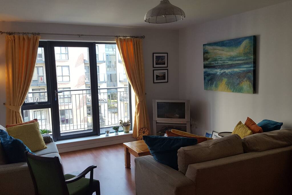 Another view of my living room and balcony area.