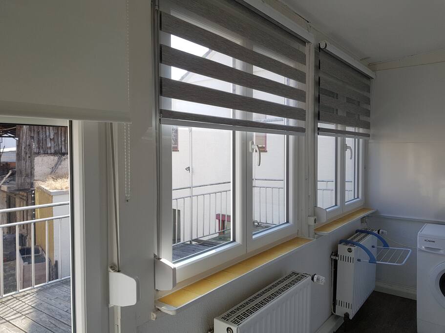 Blick auf die Dachterrasse