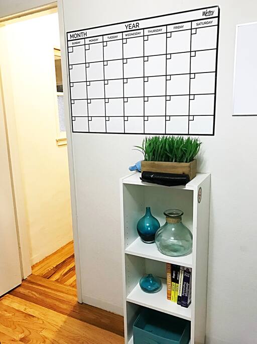 Wall between closet and door