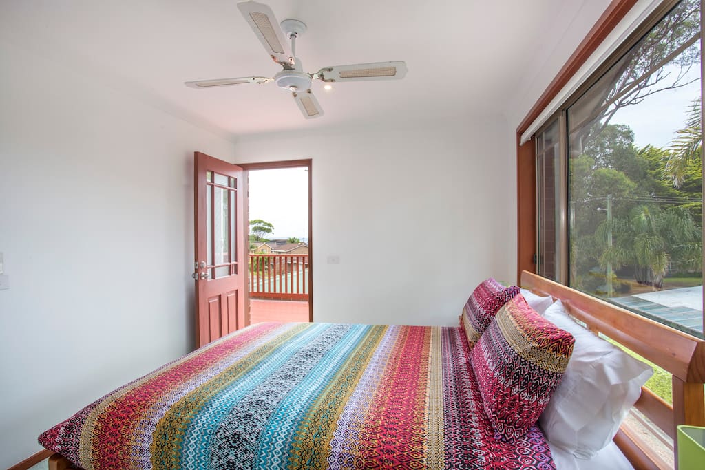 Bedroom Upstairs & Sun Deck