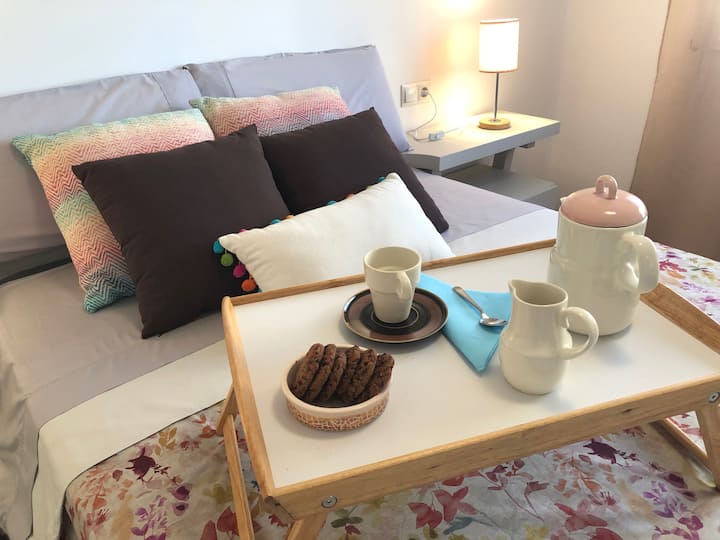 Posibilidades de desayunar en la cama.