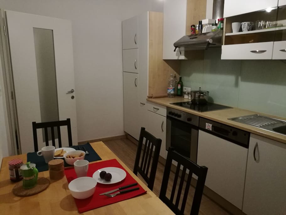 A fully equipped kitchen is at your disposal