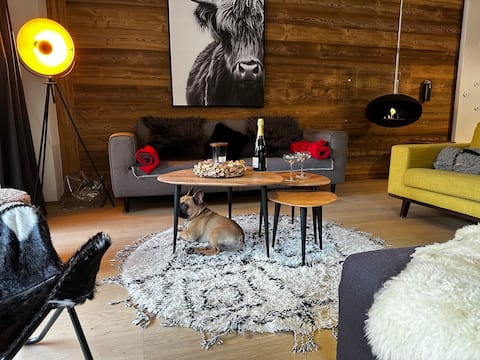 cocooning lodge, back from the ski slopes