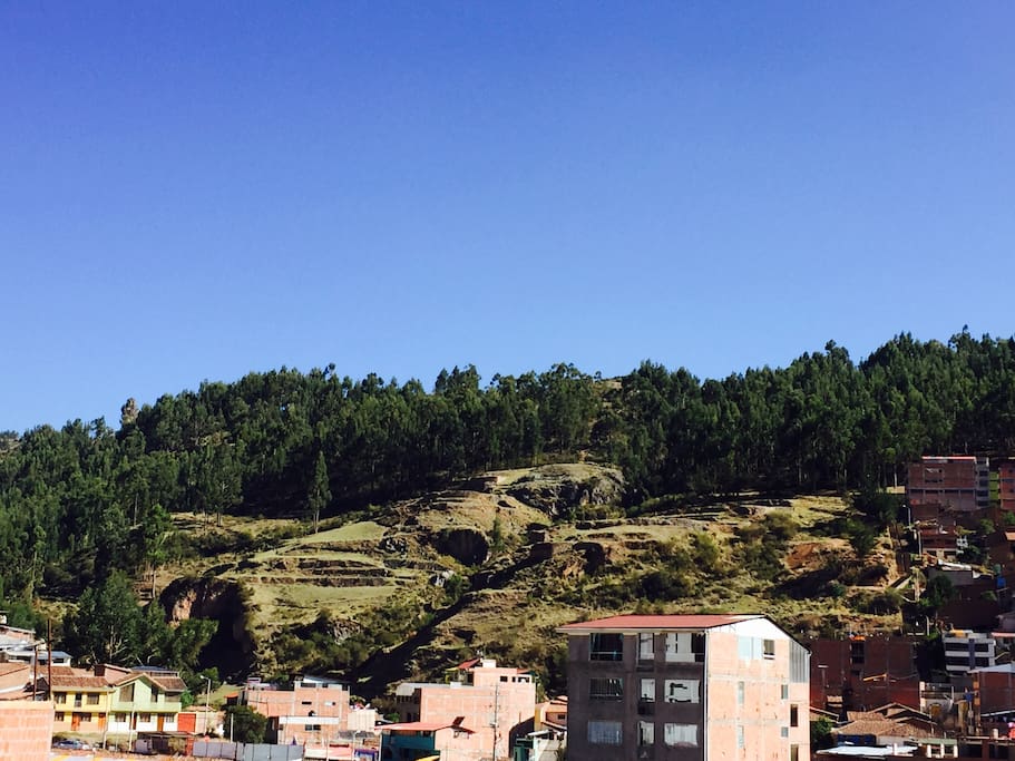 Vista increíble desde la ventana del departamento