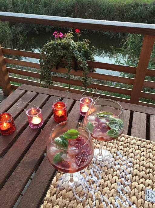 Chillen auf der Terrasse