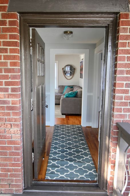 Entry way. Has a key lock box for easy entry.