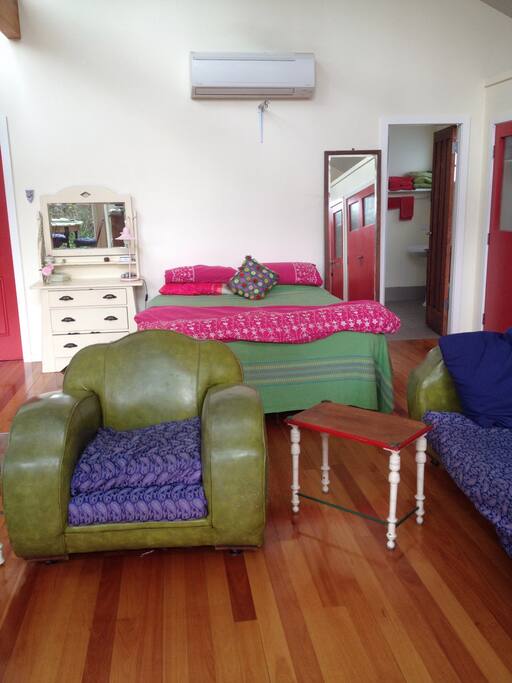 Comfortable queen size bed