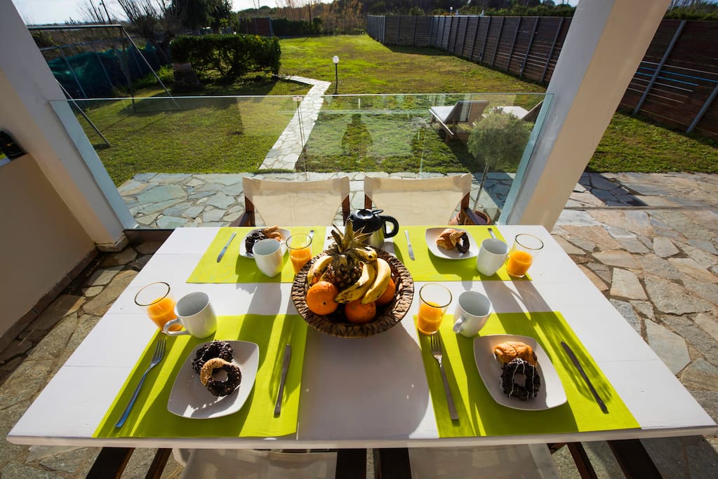 Garden and veranda