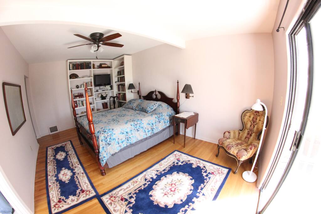 Master Bedroom - balcony entrance and attached bath