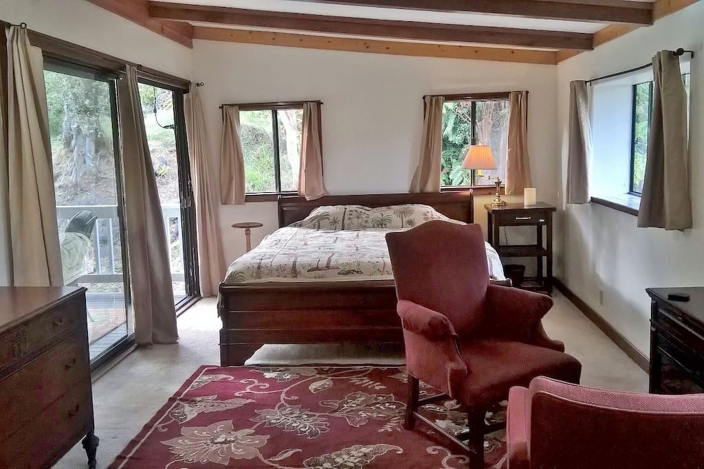 Master Bedroom with King size bed.