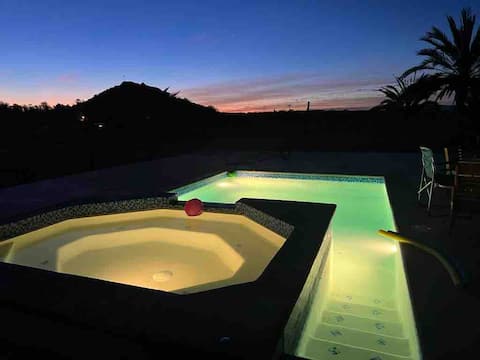 Gina House with Pool & Lighthouse view in Mulege