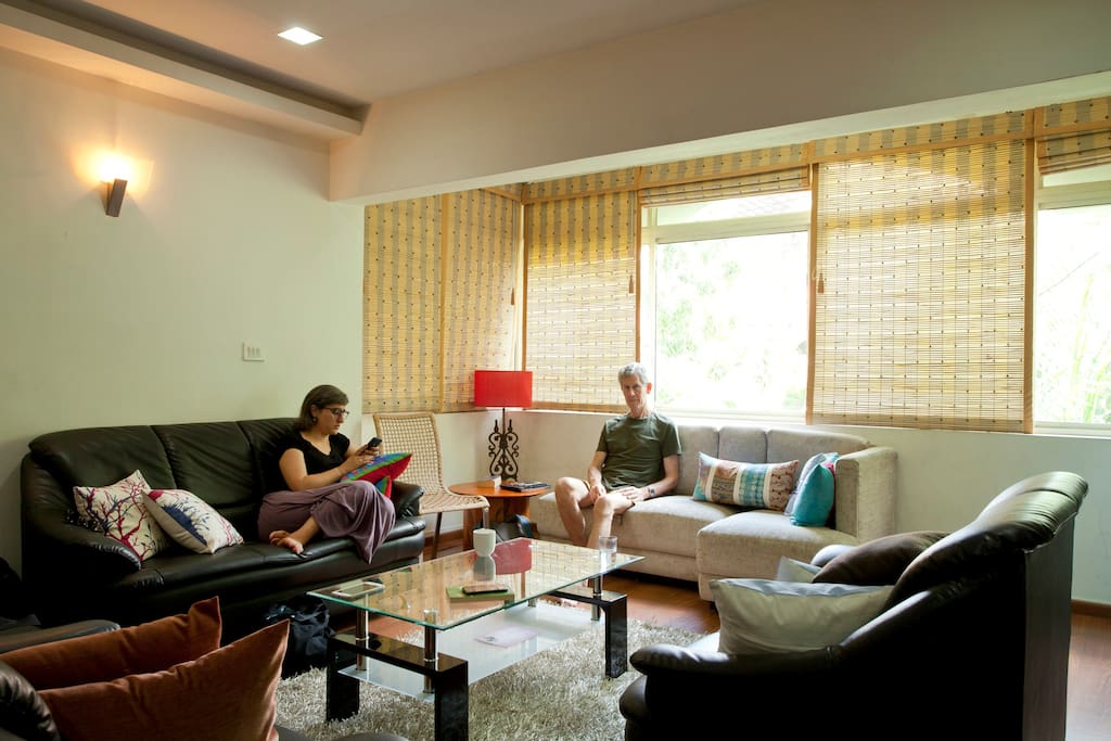 Unwind on your own or interact with us and our guests: Your choice :)