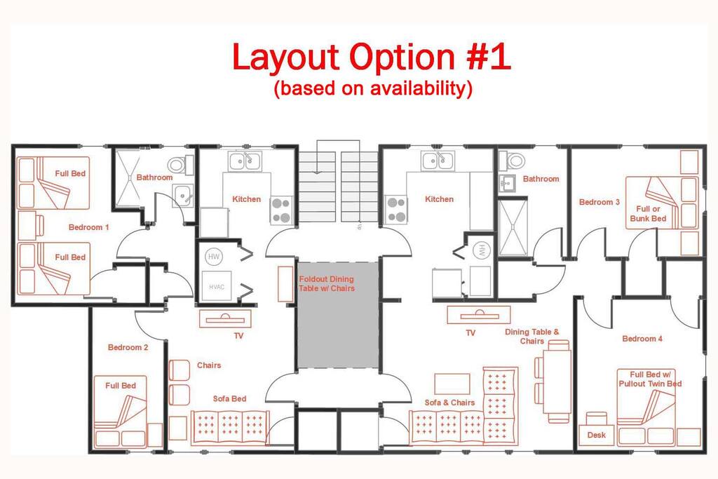 Layout #1 (based on availability)